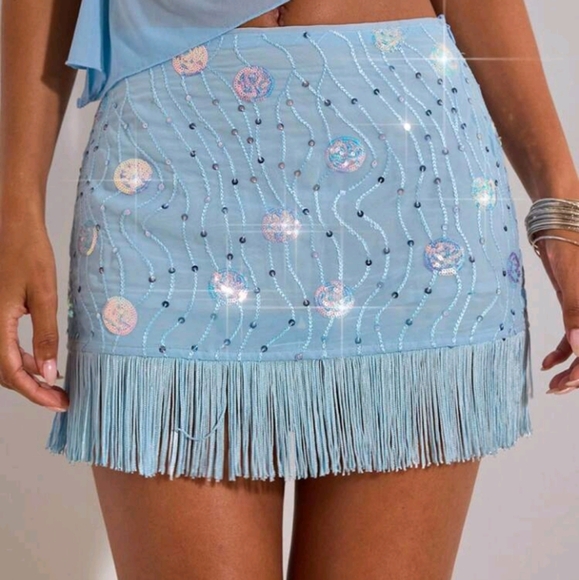 Dresses & Skirts - Solid Color Woven Low-Waist Mini Skirt For Women